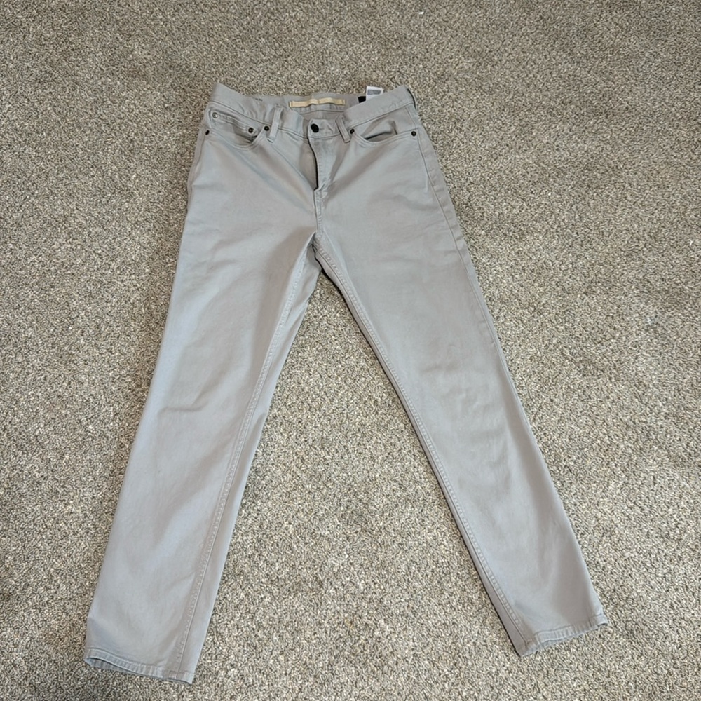 Banana Republic Slim Traveler Pant - Light Gray
